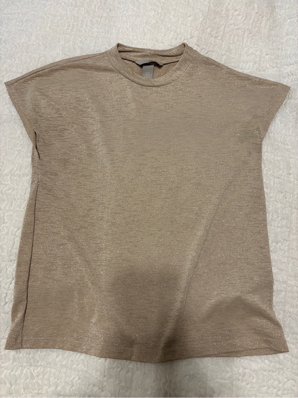 Metallic Taupe Blouse